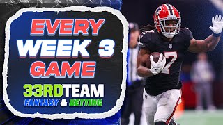 Week 3 Advice for EVERY Game | Fantasy Football 2023