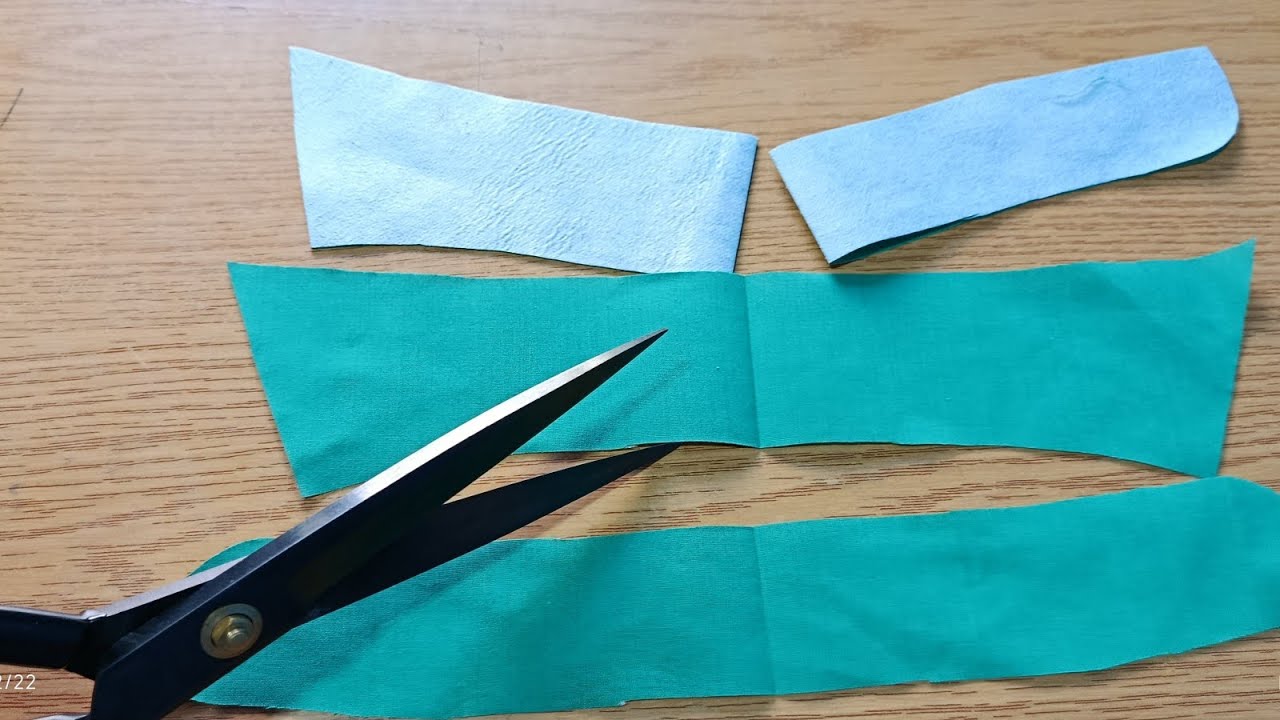 طريقة سهلة وبسيطة لتفصيل الكول #sewing #sewinghacks 
