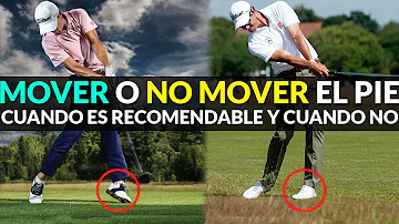 ¿Debe subir el pie izquierdo en el swing de golf?