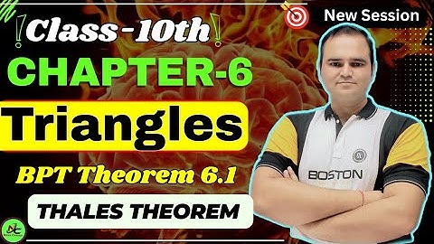 BPT Theorem Explained | Class 10 Maths Chapter 6 Triangles | Easy & Quick Method | Thales Theorem |