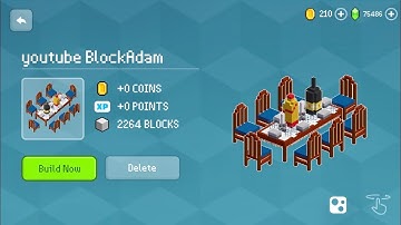 Block Craft 3D: Building Simulator Games For Free Gameplay #1229 (iOS & Android) | Dining Table