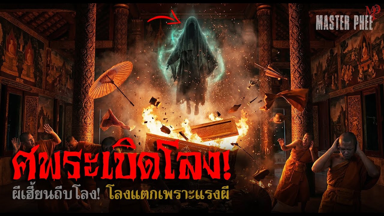 ศพระเบิดโลง! | โลงไม้สักทองระเบิดกลางงานศพ แตกยับเยิน   เพราะแรงอาฆาตคนตาย