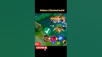 Aldous Lifesteal build Tutorial Mobile legends #ml2b #mlbb #aldous #tutorial #shorts