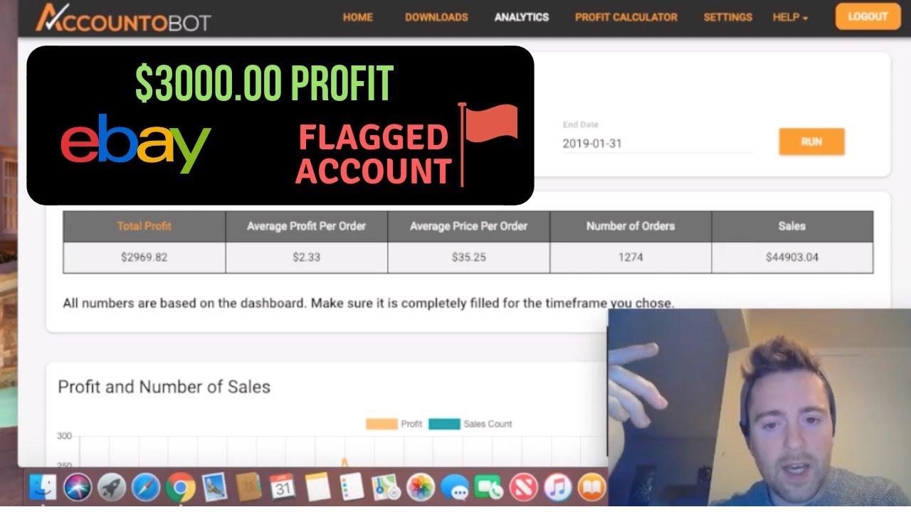 making money on flaggged ebay account