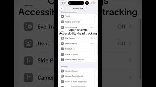 How to scroll without touching your screen on iPhone #ios #ios26 #headtracking #apple