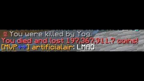 Losing almost 200,000,000 coins to a Magma Cube (Hypixel Skyblock)