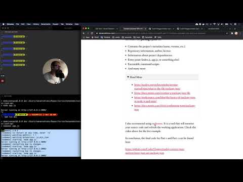 Build JSON API in Node.js (Part 2): Introduce package.json and nodemon - #CodingSession