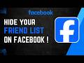 Hide your friend list on Facebook