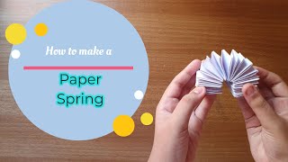 How to make a Paper Spring | Slinky Toy | Paper Craft | easy paper crafts | Origami