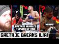 Justin Gaethje DESTROYS Ilia Topuria? MAKES HIM QUIT? Full Fight Reaction At UFC Freedom 250!