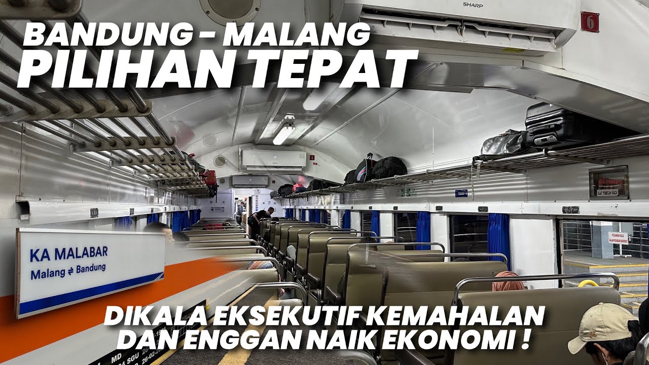 PALING WORTH IT DARI 3 PILIHAN KELAS PASTI PAS‼️Naik Kereta Api Malabar