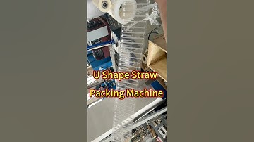 U Shape Drinking Straw Packing Machine | Plastic Straw Packing Machine | Paper Straw Packing Machine