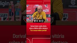 'MELHOR PARTIDA' 👀 DORIVAL JR. EXALTA VITÓRIA DO SÃO PAULO CONTRA O GALO #shorts