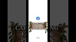 cara setting facebook jangkauan luar negri#facebook #monetisasifacebook  #tutorial