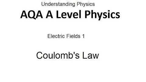 AQA A Level Physics: Coulomb