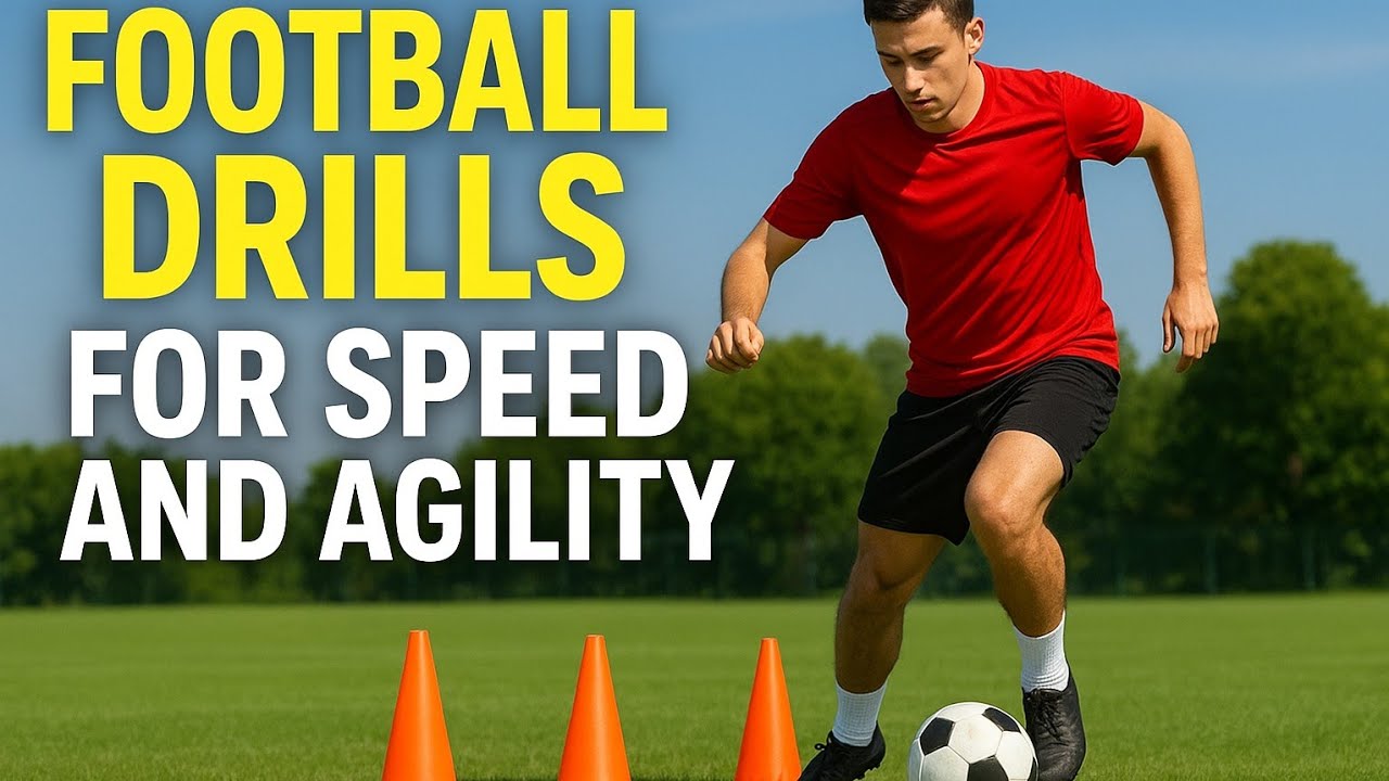 Cone Drills for Speed and Agility Football| Drills to Get Better At Dribbling Soccer | 