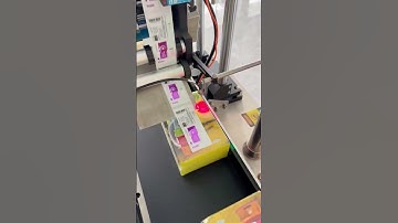 Flat labeling machine, color box fast labeling, plus or minus error.