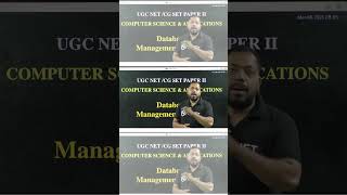 UGC NET / CG SET Paper II | Computer Science & Applications | Database Management Systems (DBMS)