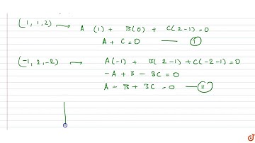 Direction ratios of the normal to the plane passing through the point `(0, 1, 1), (1, 1, 2) an
