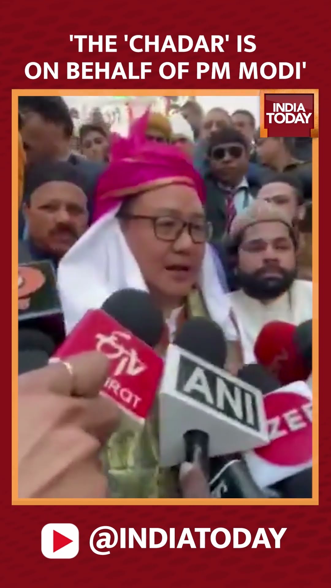 Kiren Rijiju Speaks After Offering 'Chadar' To Ajmer Dargah, Says This Is Behalf Of PM Modi