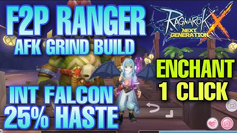 ROX RANGER F2P AFK GRIND BUILD [ INT FALCON / HASTE 25% LONGBOW ] Enchantment TIPS 1 Click