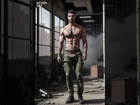 Afghan hunk man in the abandoned factory | Lookbook 195