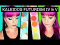 NEW! Kaleidos makeup Futurism IV and V palettes | Electro-turquoise and VR Neon