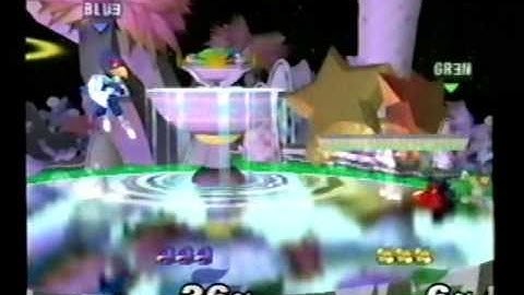 DDRKirby(ISQ) - 2-20-11 - SSBM - Green(Fox) vs. Blue(Falco)