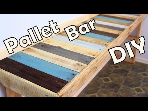 DIY Kitchen Pallet Bar Table