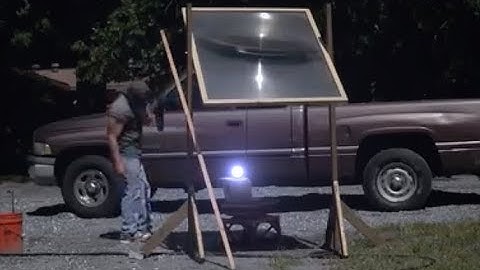 Fresnel Lens melting GRANITE 2300˚ Fahrenheit make Obsidian FRESNEL LENS