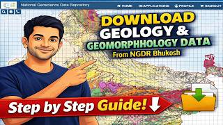 Download Geology &amp; Geomorphology Data from NGDR Bhukosh | Full Tutorial