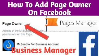 How To Add Page Owner On Facebook