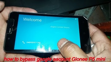 how to bypass google account  Gionee P5 mini