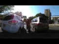 360 Motorcycle Driving in traffic in the cross bronx expressway with 360fly 360 video camera