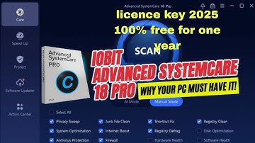 Iobit advance system care 18 pro key 2025 🔥