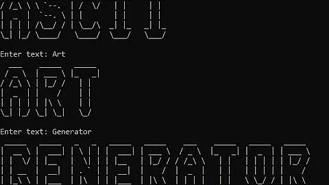 C++ | ASCII Art Generator