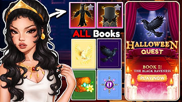 How To Complete NEW HALLOWEEN QUEST! ALL ITEMS, RAVENS, & BOOK LOCATIONS In Dress To Impress!