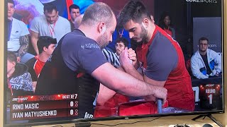 Post Ivan Matyushenko vs Rino Masic Match East vs West 11 Armwrestling