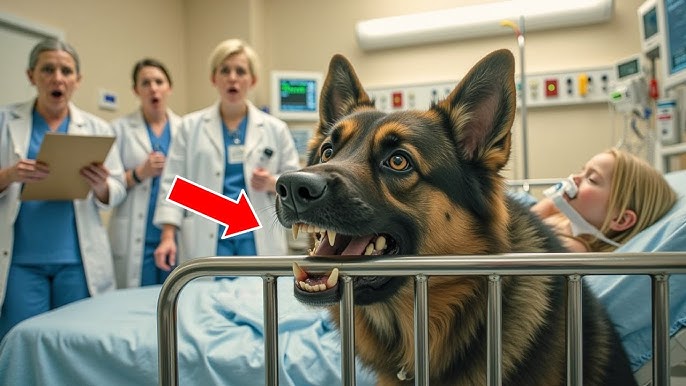 German Shepherd Bit the Bed Refused to Leave the Little Girl — Doctors  Froze When They Saw the Truth - YouTube