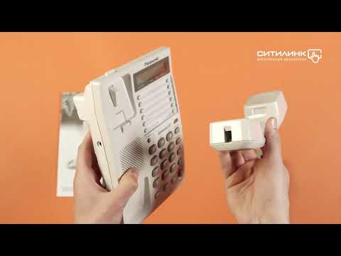 Обзор проводного телефона PANASONIC KX-TS2365RUW | Ситилинк