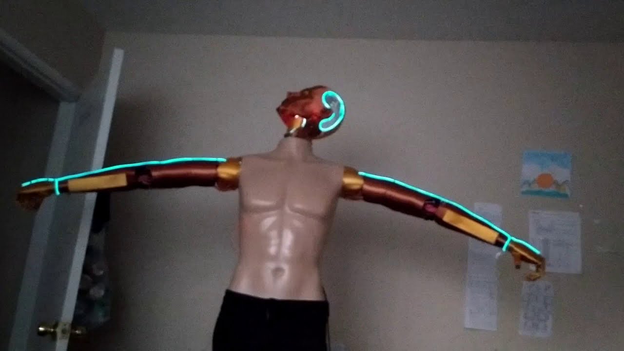 Futuristic Humanoid Robotic Man  made using 3d Printing Technology