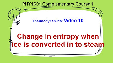 Change in  Entropy when ice is converted in to  steam