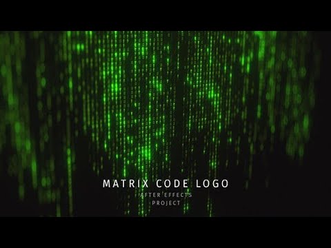Matrix Code Logo — After Effects template