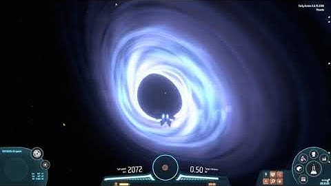 What happens when you fly into a black hole in Dyson Sphere Project