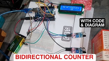 Arduino Based Bidirectional Visitor Counter | IR Sensor Counter | Counter with Code & Diagram