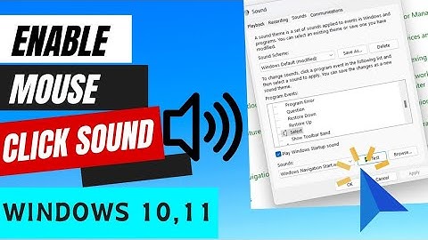 How to Enable mouse click sound in windows 11. mouse ke click pe sound kaise lagaye (2024).
