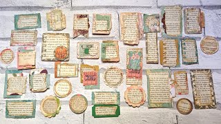 Making Labels & Clusters With Book Page Middles  - #msscrapbusters