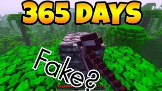 Airz breaking bedrock in Minecraft for 365 days fake?
