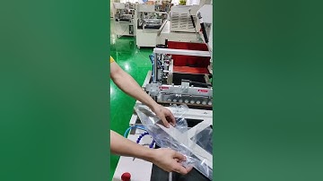 How to thread film roll L bar shrink wrapping machine