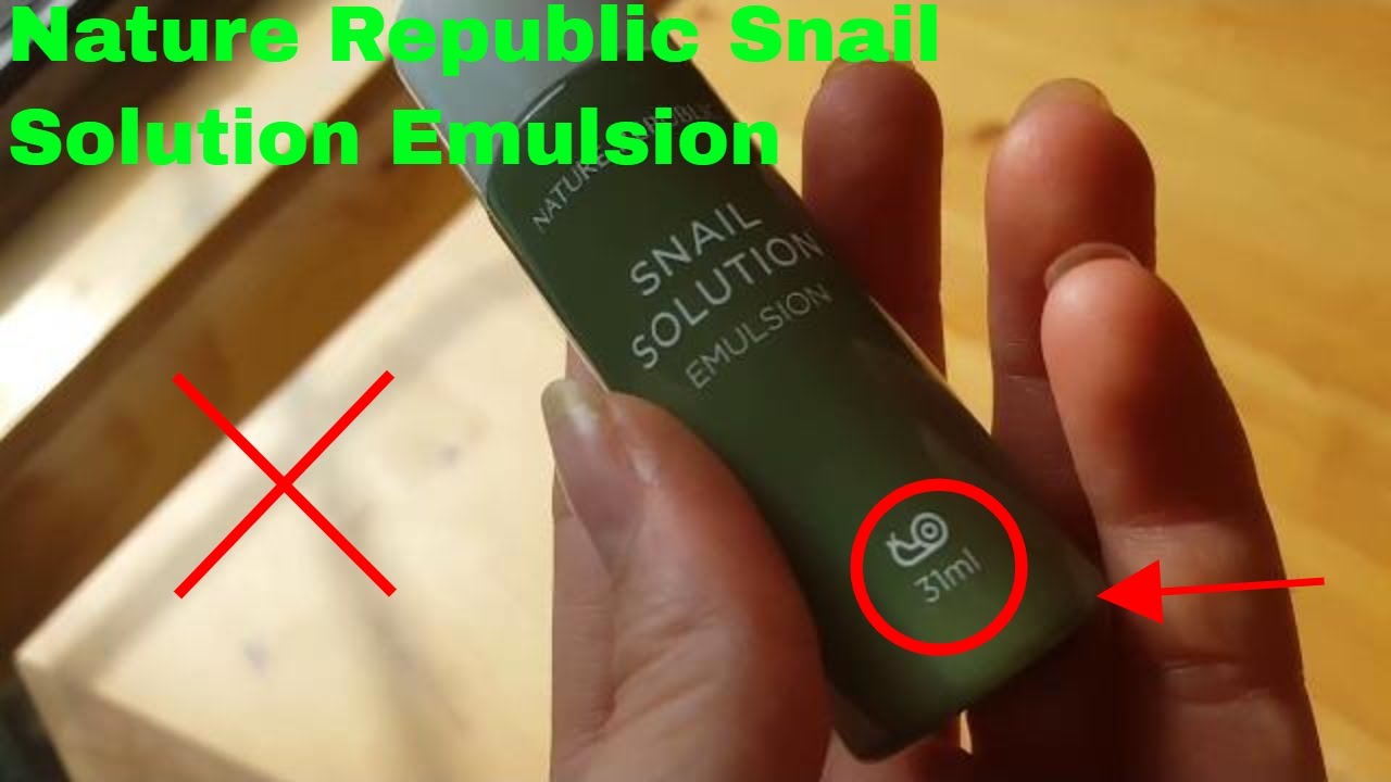 ✅  How To Use Nature Republic Snail Solution Emulsion Review